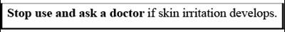 Stop Use (Stop Use And Ask A Doctor)